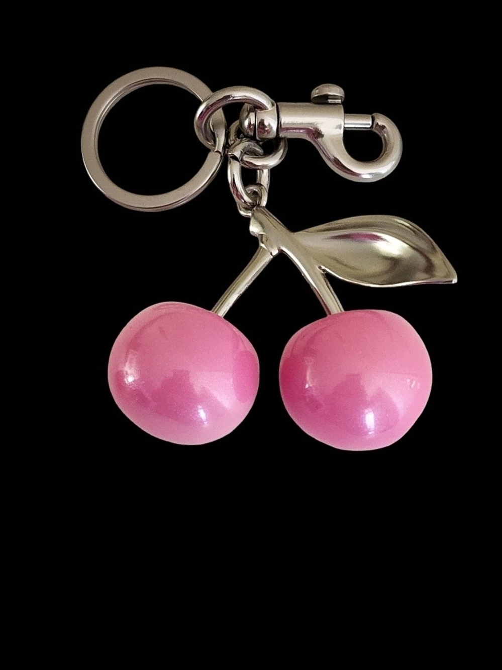 🍒Pink Cherry Keychain Charm - Fashion Accessory